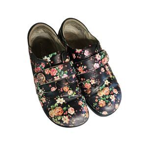 ALEGRIA Clogs Shoes Floral With Buckle‎ 40 Size 9.5-10